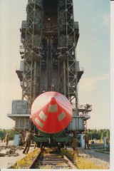 Вертикализация РН "Космос-3М", Плесецк