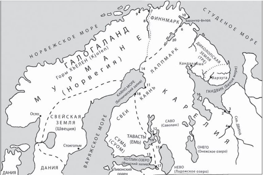 Схематическая карта территории севера Европы в начале 15 в. - Галерея  форумчан - Усадьба Урсы