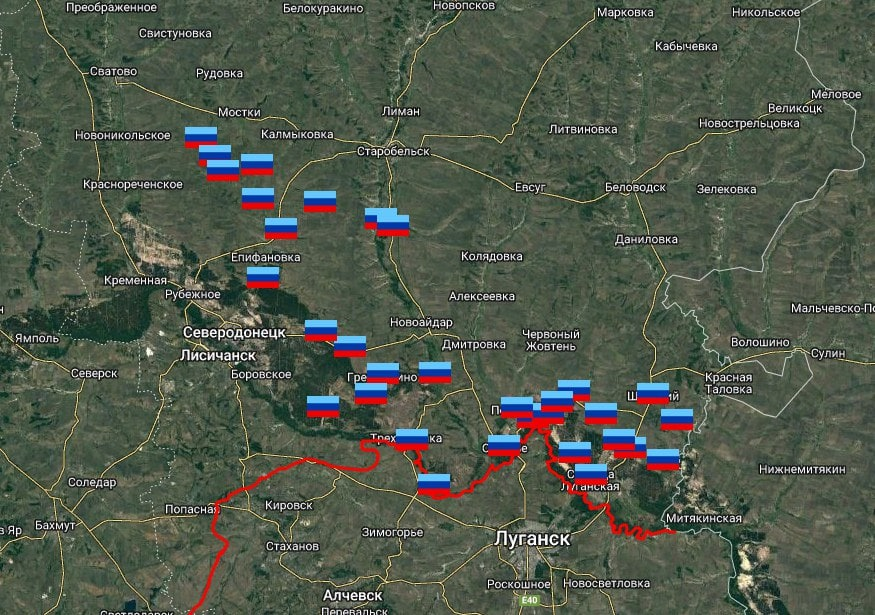 Где находится кременная на украине сегодня карта боевых действий