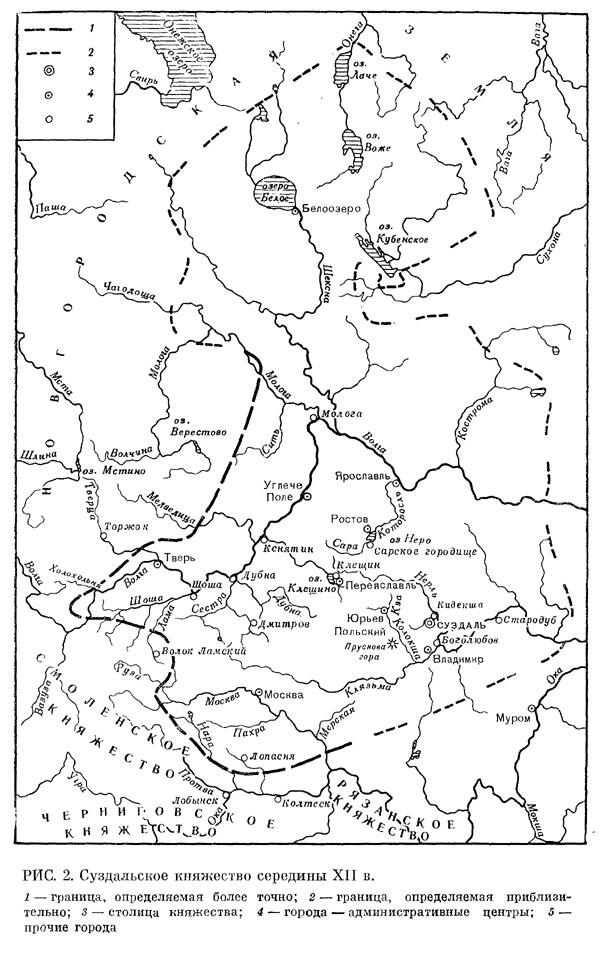 Владимиро суздальское княжество карта 12 века