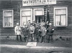 Финские оккупанты в Печенге, 1918 г.