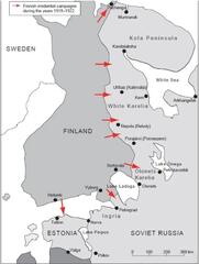 Первая советско-финская война 1918-20 гг., нападение Финляндии на Россию.