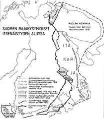 Территориальные претензии Финляндии и изменения по Тартускуму миру